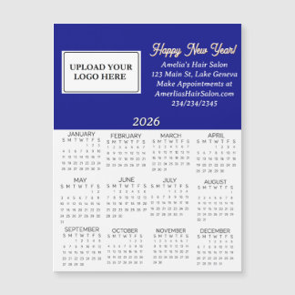 Carte Magnétique 2026 Business Logo Mini Calendar