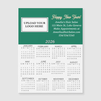 Carte Magnétique 2026 Business Logo Mini Calendar