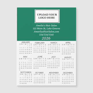 Carte Magnétique 2026 Business Logo Mini Calendar