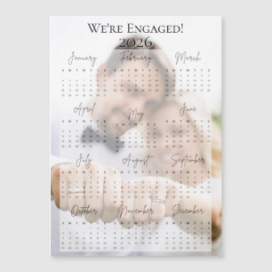 Carte Magnétique 2026 Nous sommes engagés calendrier photo de vacan