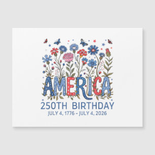 Carte Magnétique 250 Ans Anniversaire Amérique États-Unis 250e Anni