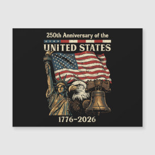 Carte Magnétique 250e anniversaire des États-Unis 250 ans 4 juillet