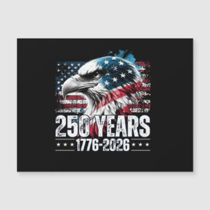 Carte Magnétique 250e anniversaire États-Unis Anniversaire Manches