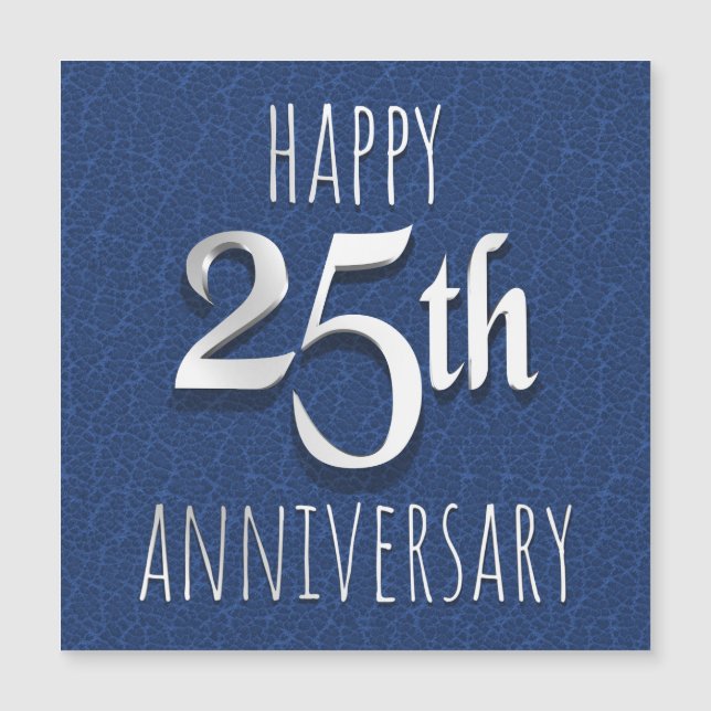 Carte Magnétique 25e anniversaire (Devant)
