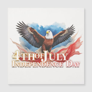 Carte Magnétique 4 juillet Aigle – Conception d'art patriotique