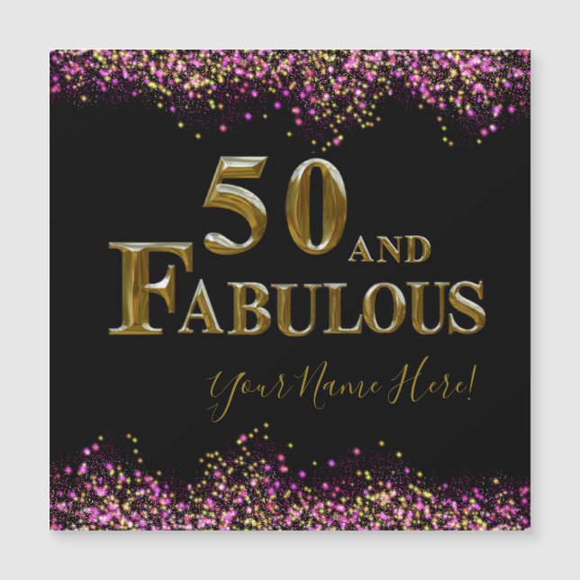 Carte Magnétique 50e anniversaire (Devant)