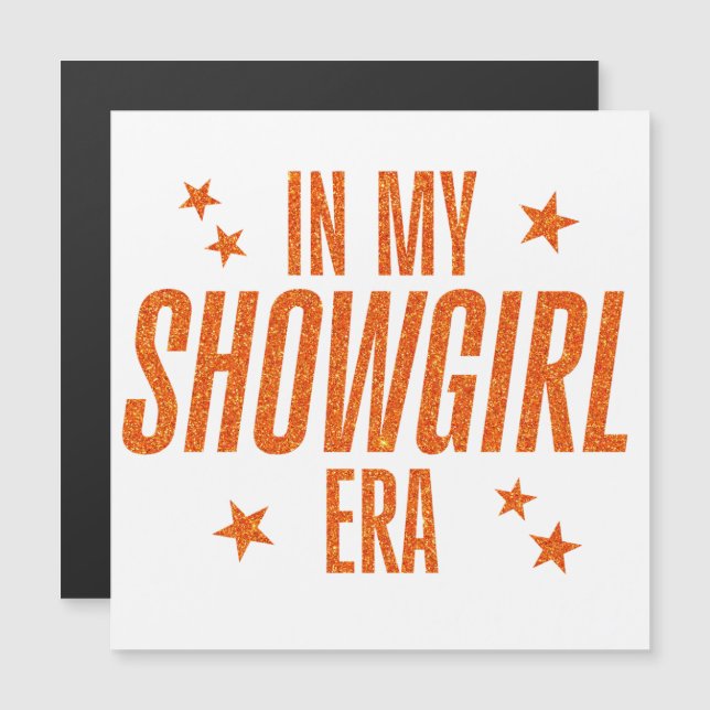 Carte Magnétique À l'ère de ma Showgirl (Devant / Derrière)