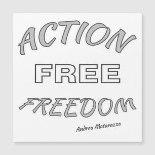 Carte magnétique Action Free Freedom