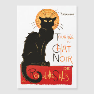 Carte Magnétique Affiche classique Steinlen Chat Noir Black Cat