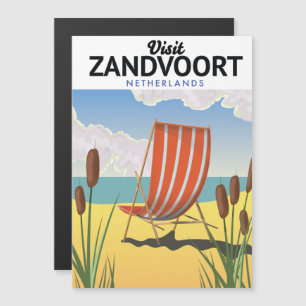Carte Magnétique Affiche de voyage à Zandvoort aux Pays-Bas