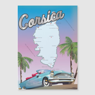 Carte Magnétique Affiche de voyage en Corse
