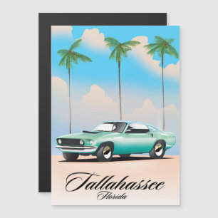 Carte Magnétique Affiche de voyage Tallahassee Floride.