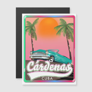Carte Magnétique Affiche de voyage vintage Cárdenas Cuba