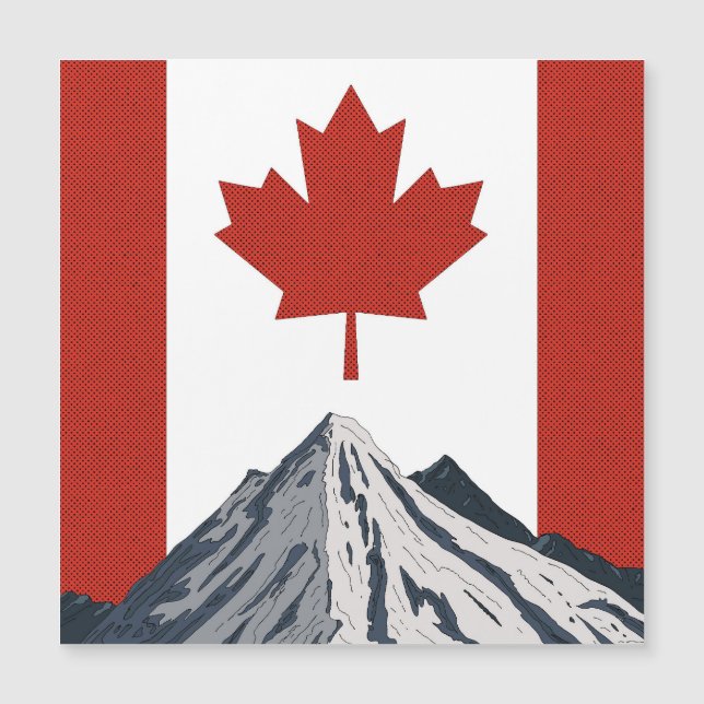 Carte Magnétique Affiche du Canada Mountain Travel (Devant)