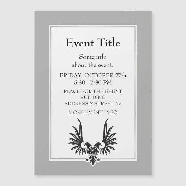 Carte Magnétique Aigle à deux têtes (Devant)