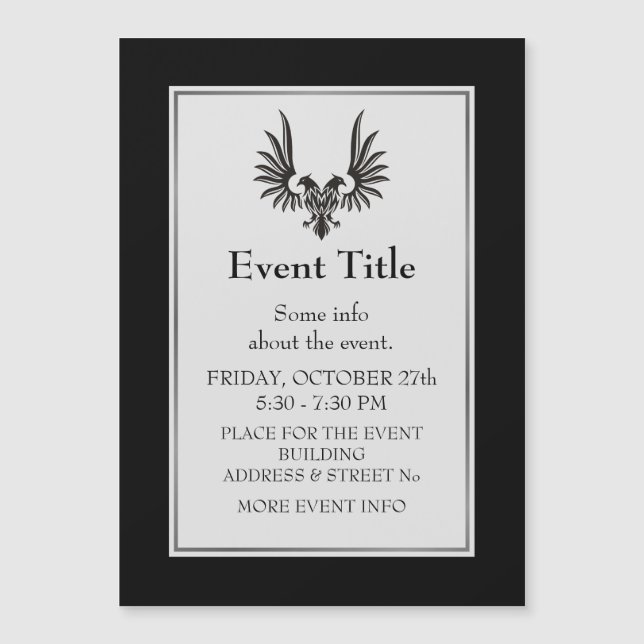 Carte Magnétique Aigle à deux têtes (Devant)