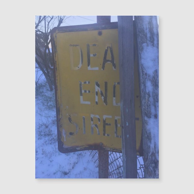 Carte Magnétique Aimant de neige mort (Devant)