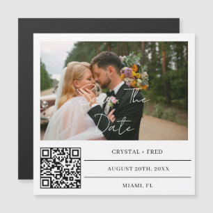 Carte Magnétique Aimant de sauvegarde de date personnalisé avec cod