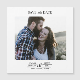Carte Magnétique Aimant de sauvegarde de date personnalisé avec pho