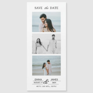 Carte Magnétique Aimant de sauvegarde de mariage avec photo personn