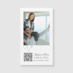 Carte Magnétique Aimant de sauvegarde de mariage avec photo personn