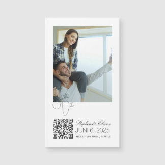 Carte Magnétique Aimant de sauvegarde de mariage avec photo personn