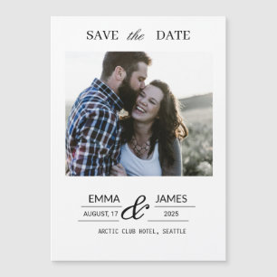 Carte Magnétique Aimant de sauvegarde de mariage avec photo personn