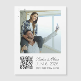 Carte Magnétique Aimant de sauvegarde de mariage de photo personnal