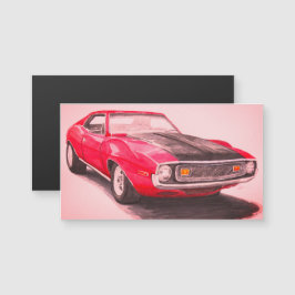 Carte Magnétique Aimant Javelin Rouge 1974