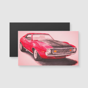Carte Magnétique Aimant Javelin Rouge 1974
