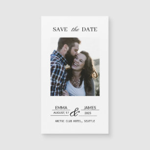 Carte Magnétique Aimant personnalisé de mariage avec photo pour ann