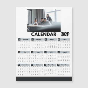 Carte Magnétique Aimant photo de la société de calendrier modern
