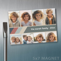 Aimant pour réfrigérateur - Collage de 8 photos à 