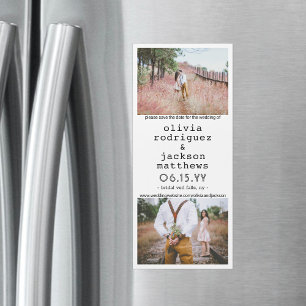 Carte Magnétique Aimants de mariage verticaux uniques pour annoncer