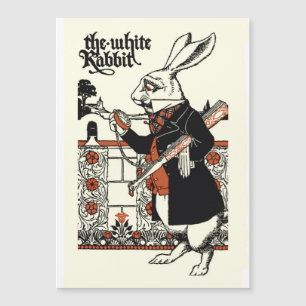 Carte Magnétique Alice Lapin Blanc Classique Wonderland