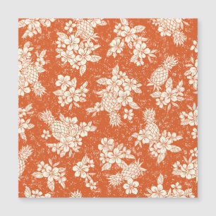 Carte Magnétique Aloha Spirit : Hibiscus-Ananas Harmonie.
