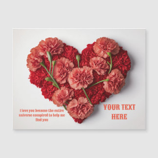 Carte Magnétique Amour de cœur