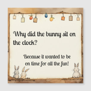 Carte Magnétique Amusante Blague Bunny