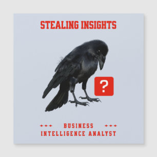 Carte Magnétique Analyste en intelligence d'affaires Crow