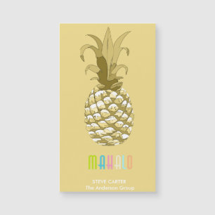 Carte Magnétique Ananas Gold Mahalo ID239
