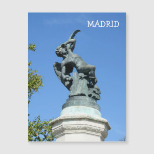 Carte Magnétique Ange Caido, parc de Retiro, Madrid d'EL