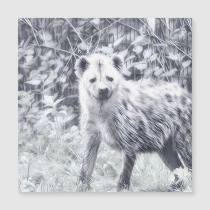 Carte Magnétique Animal impressionnant - hyène