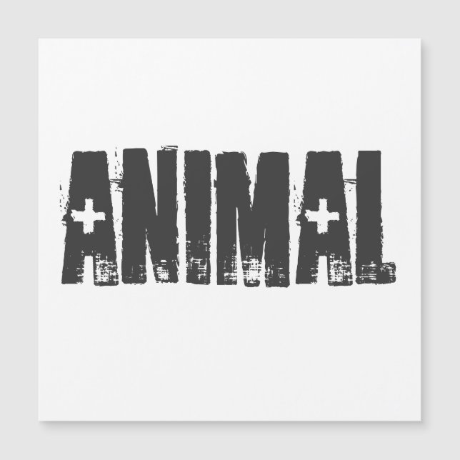 Carte Magnétique Animal - Salle de gym Fitness (Devant)