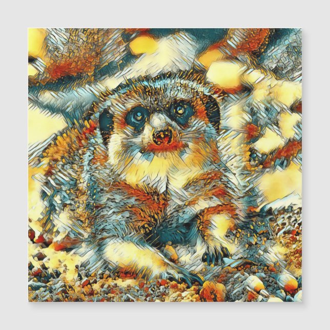 Carte Magnétique AnimalArt_Meerkat_003 (Devant)
