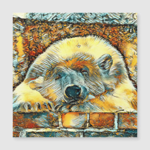Carte Magnétique AnimalArt_Ours_008