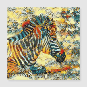 Carte Magnétique AnimalArt_Zebra_001