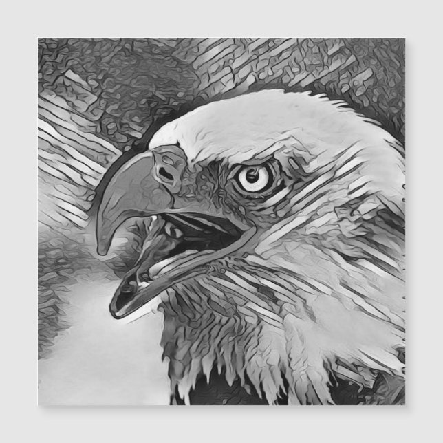 Carte Magnétique AnimalArtBW_Bird_002 (Devant)