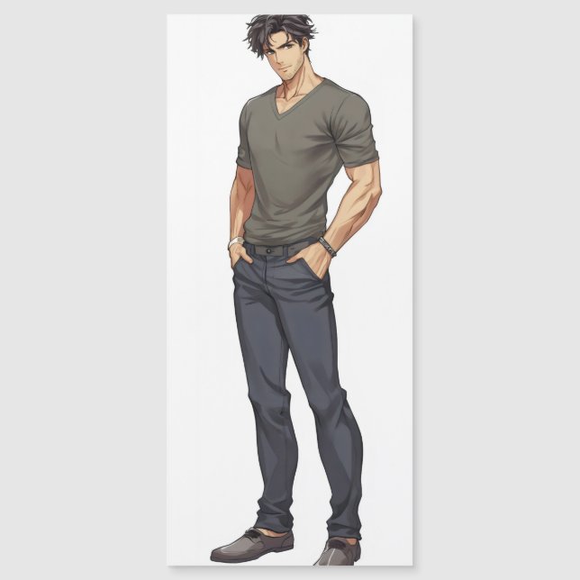 Carte Magnétique Anime Man Handsome Zaddy (Devant)