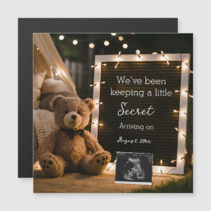 Carte Magnétique Annonce de grossesse Teddy Bear Cozy Night