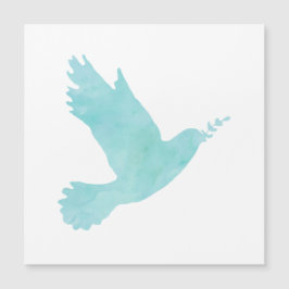 Carte Magnétique Aquarelle Blue Dove